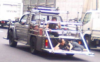 撮影車両はこんな感じ